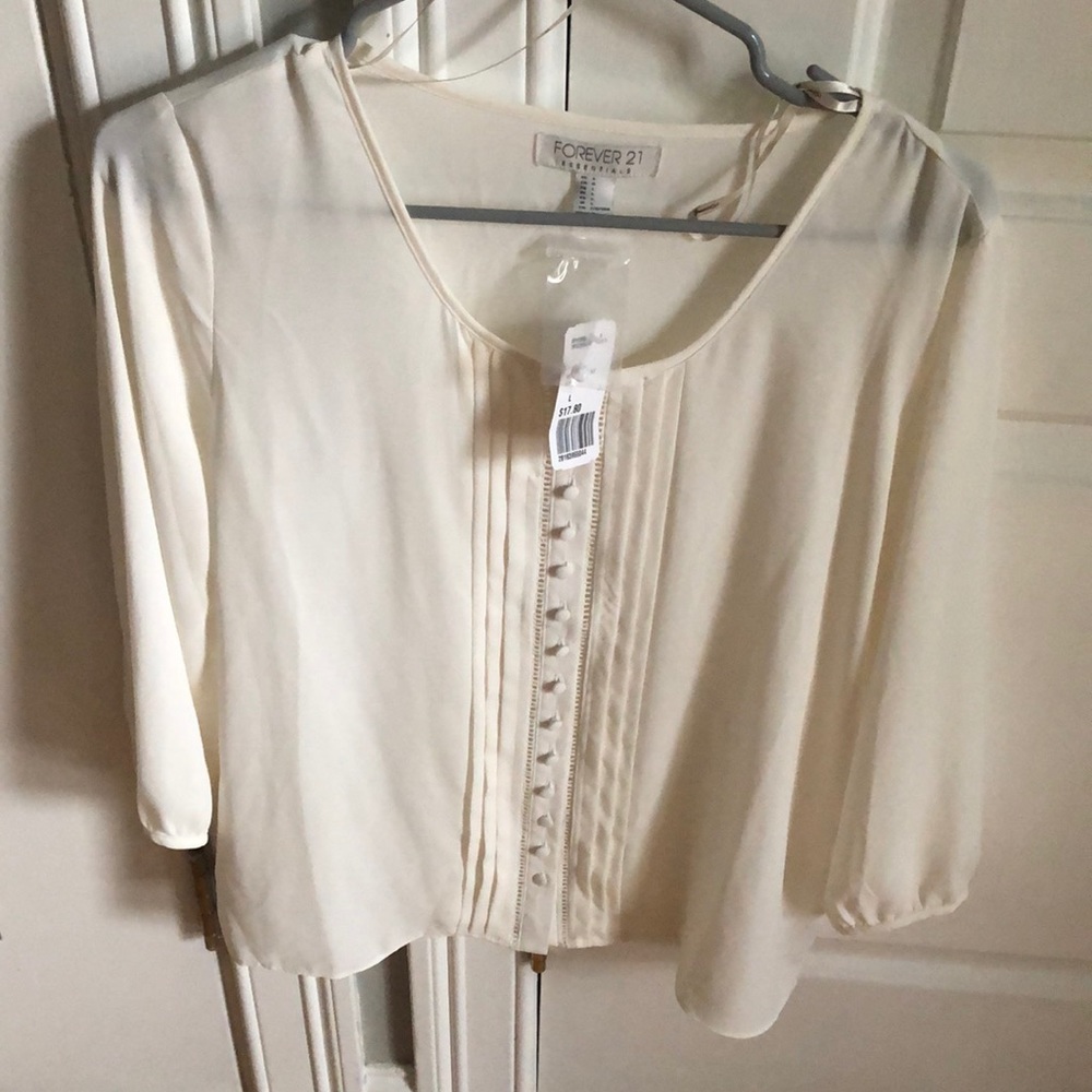 Chiffon top with button details